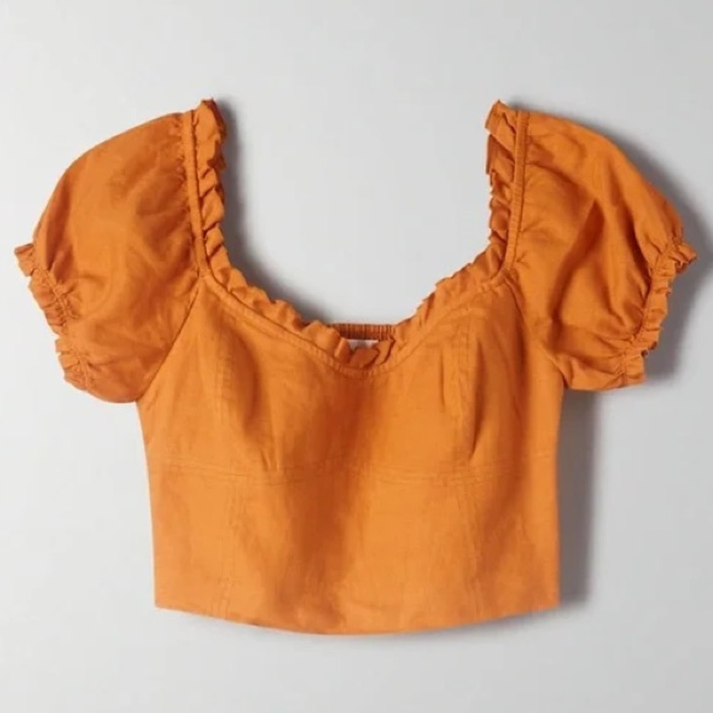 Aritzia Wilfred Wanderer Linen Blouse - Goldenrod Yellow